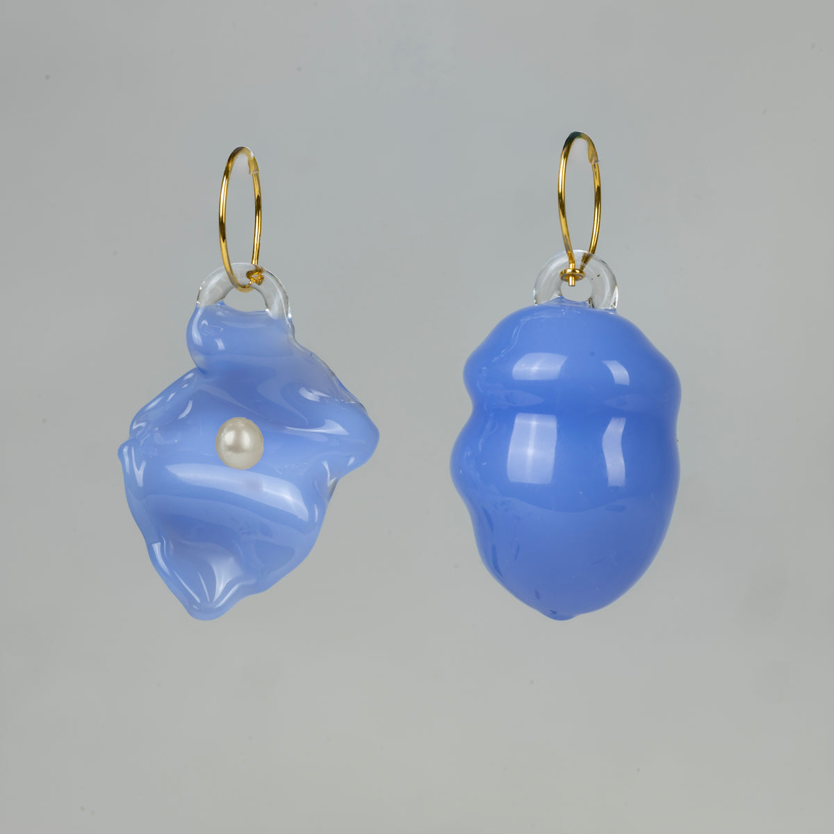 Bubble & Glass Bit Hoops