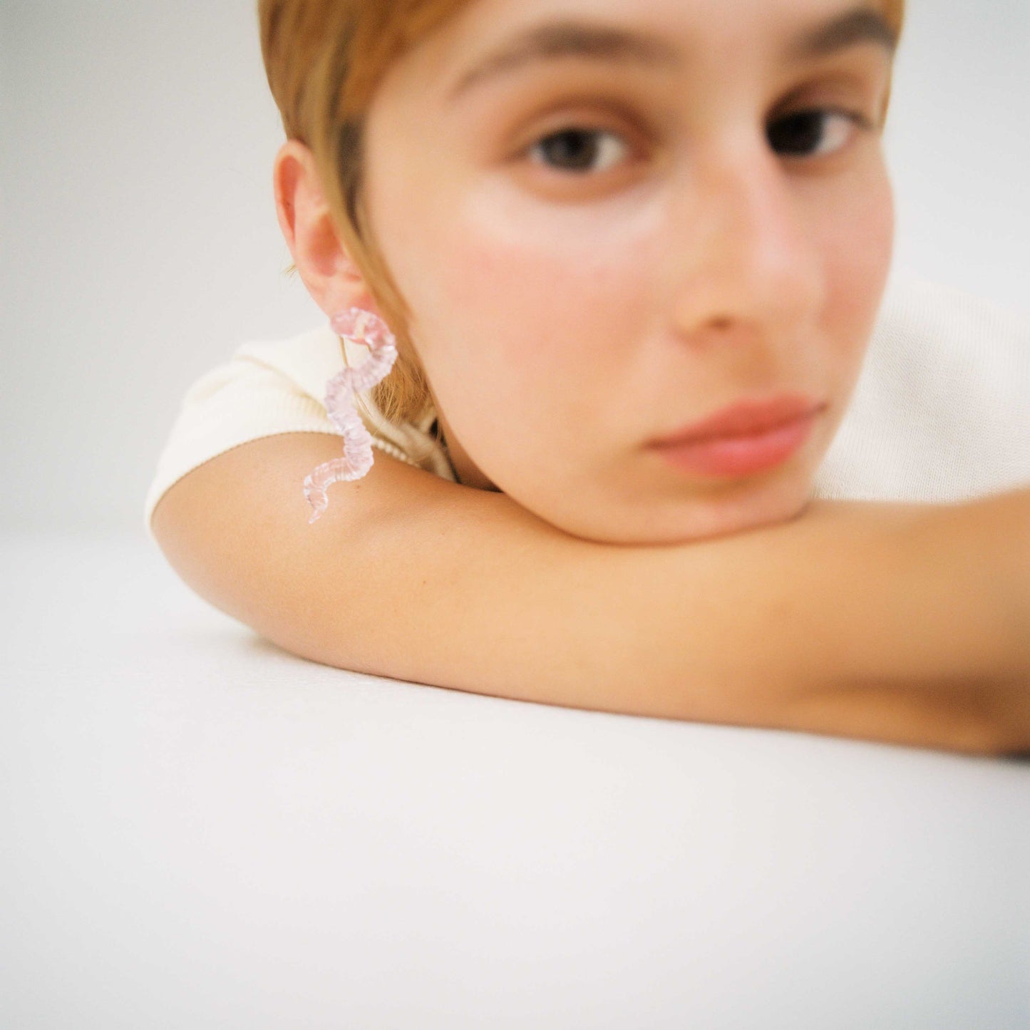 Stalagtite Snake earring