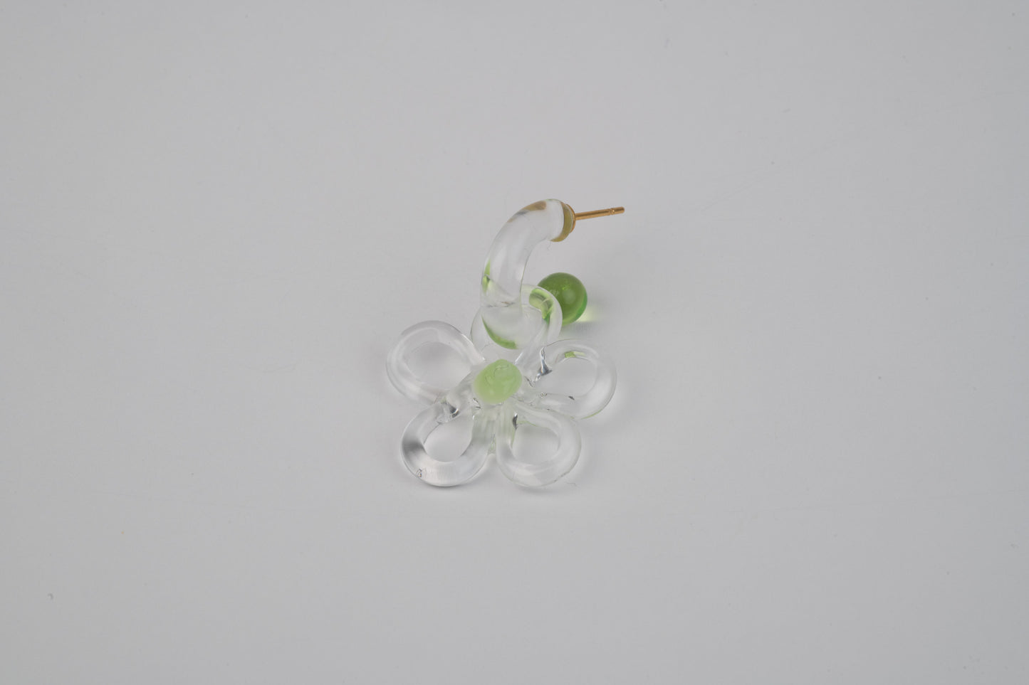 Mini Glass Hoop + Daisy Charm