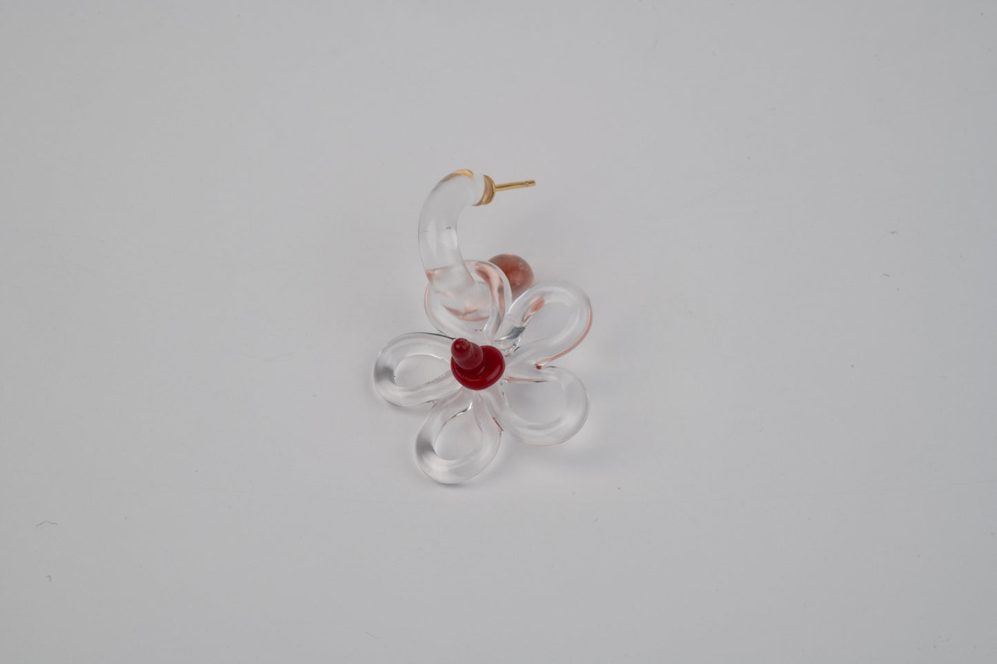 Mini Glass Hoop + Daisy Charm