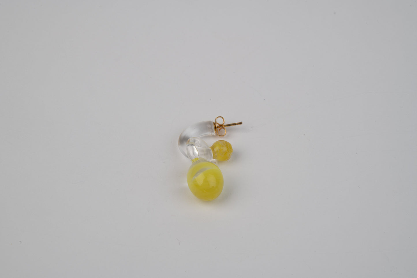 Mini Glass Hoop + Magic Stone Charm