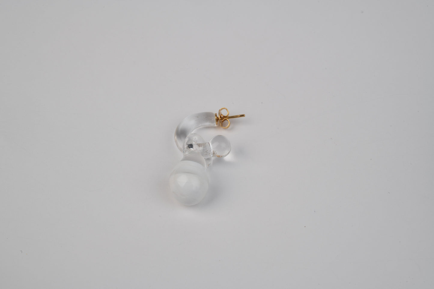 Mini Glass Hoop + Magic Stone Charm
