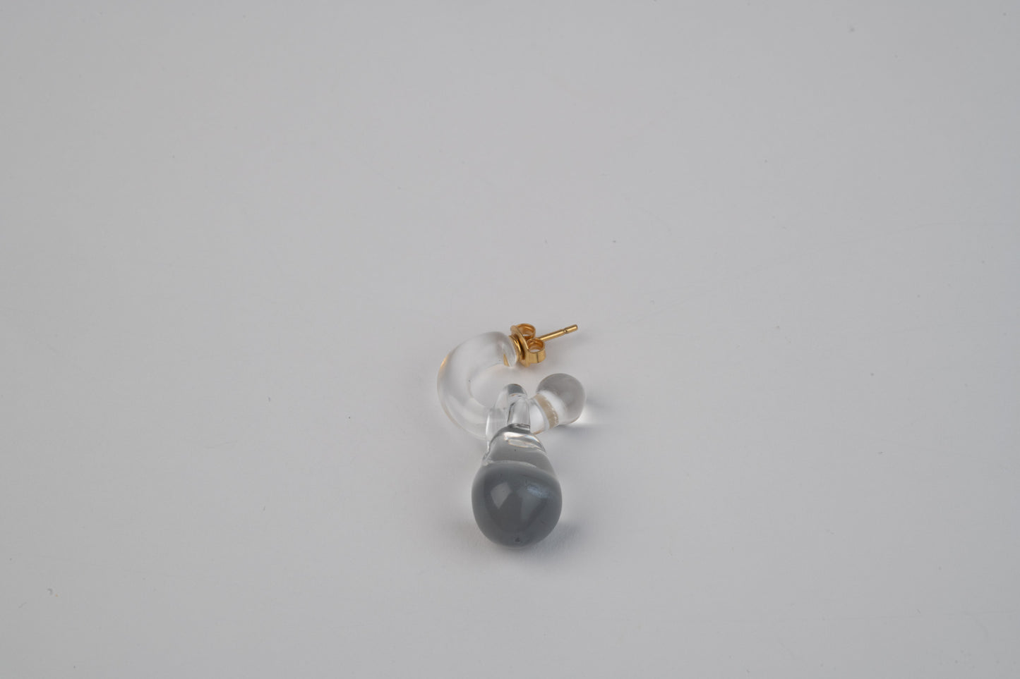 Mini Glass Hoop + Magic Stone Charm