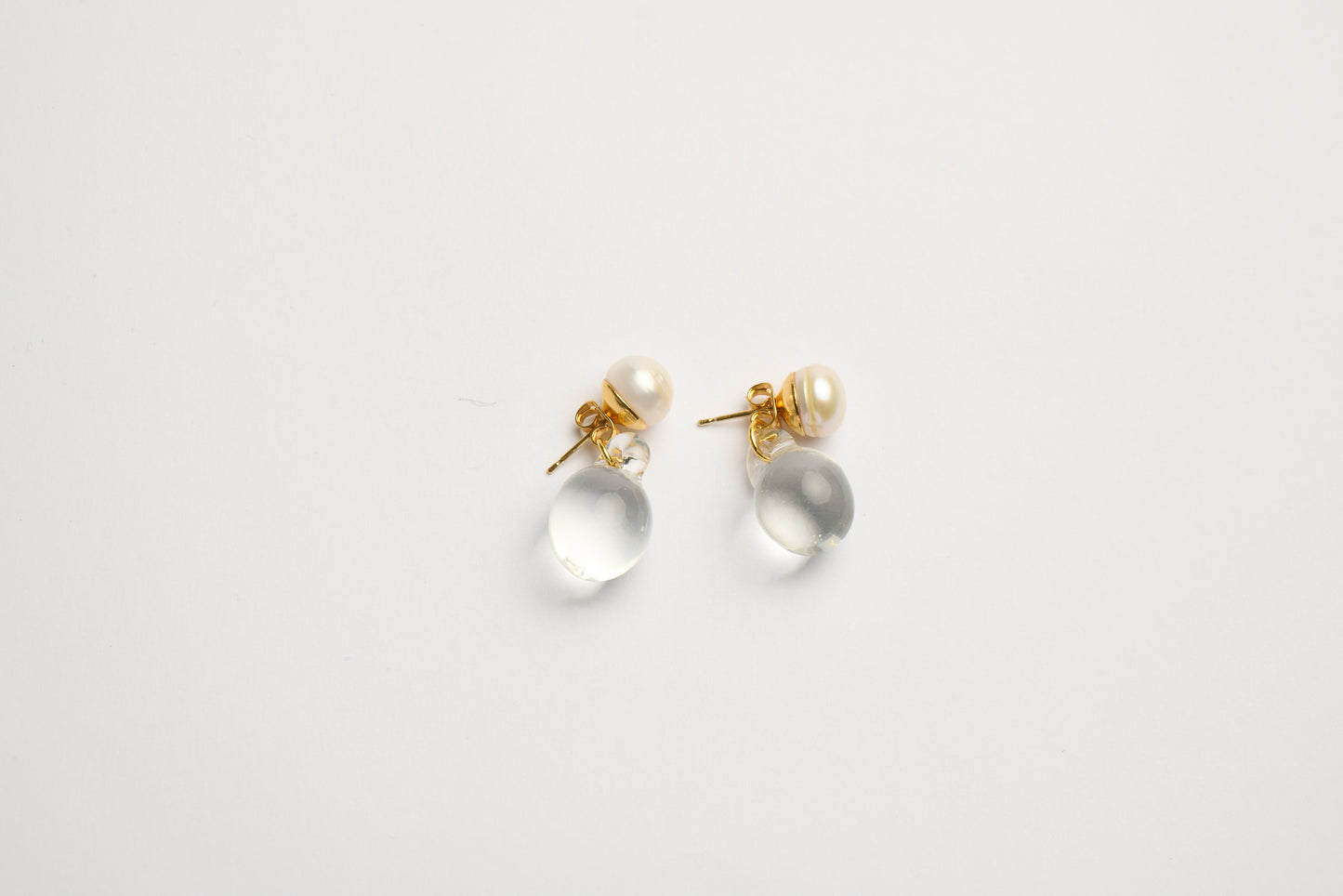Pearl & Ball Earrings