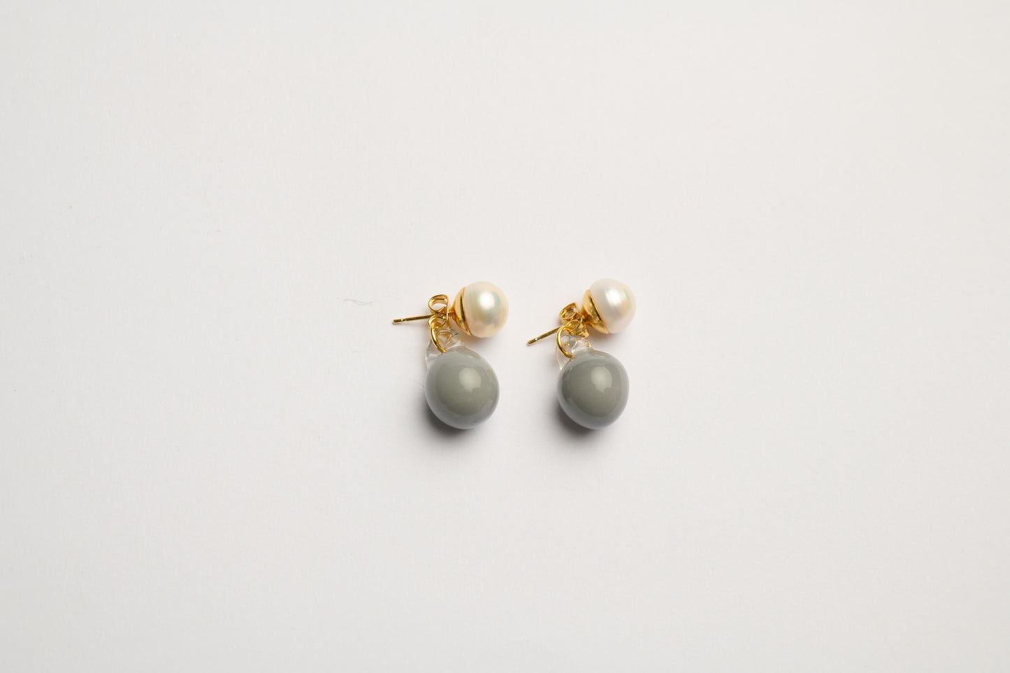 Pearl & Ball Earrings