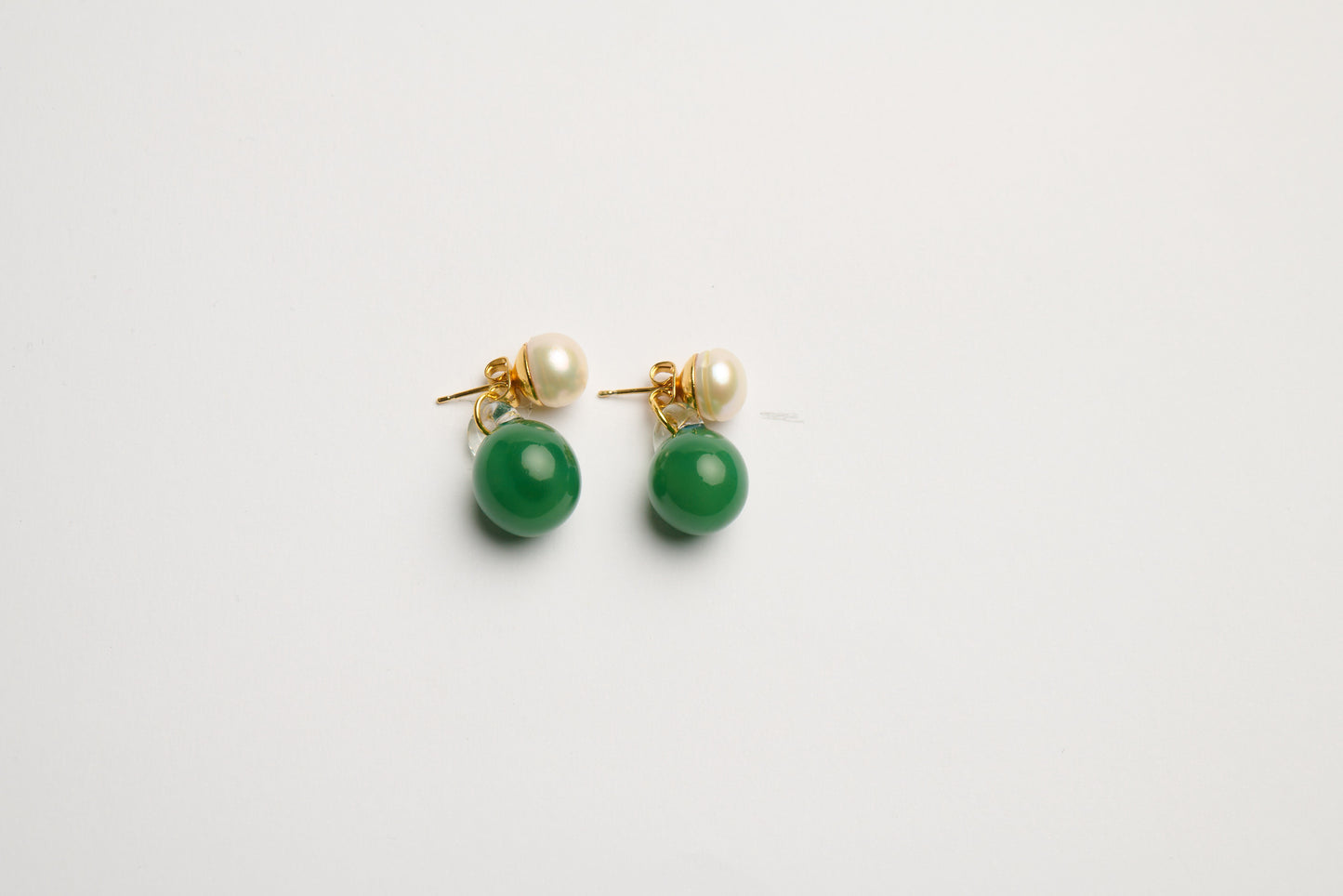 Pearl & Ball Earrings