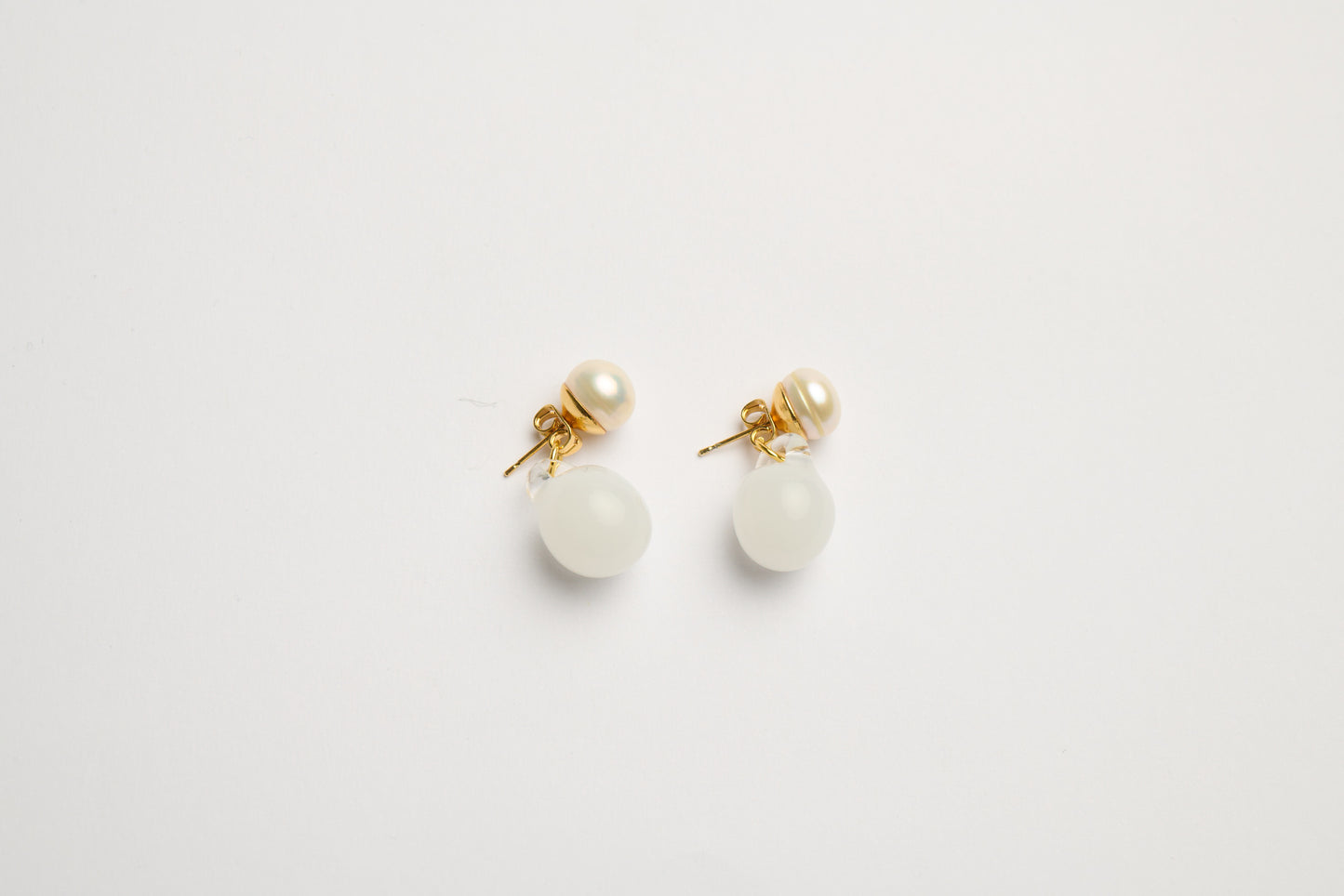 Pearl & Ball Earrings