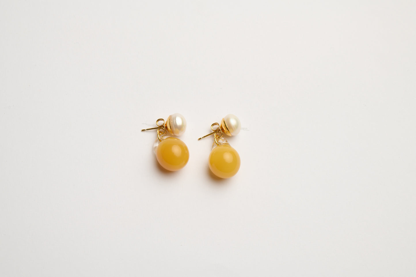 Pearl & Ball Earrings