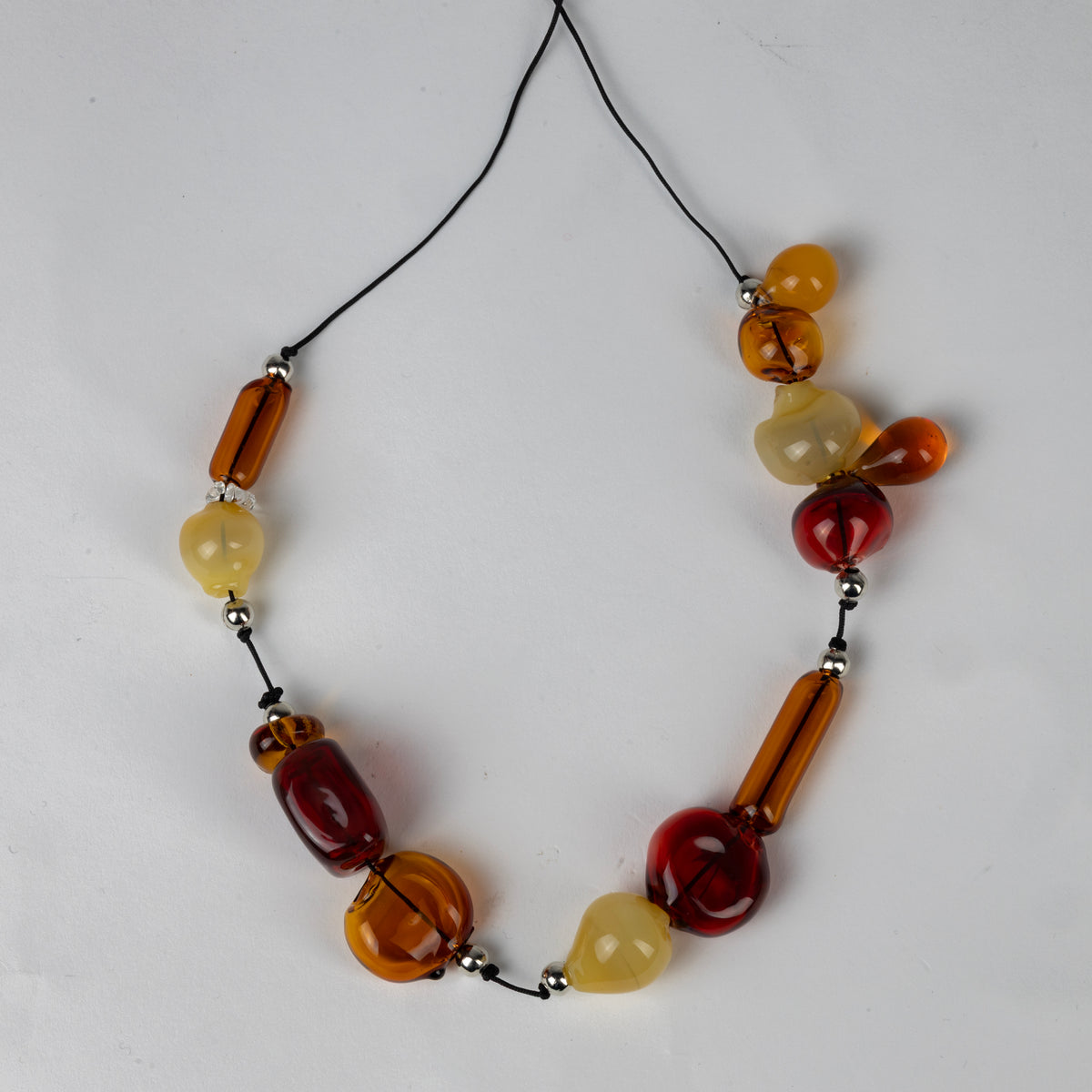 Multy Bubble Cord Necklace