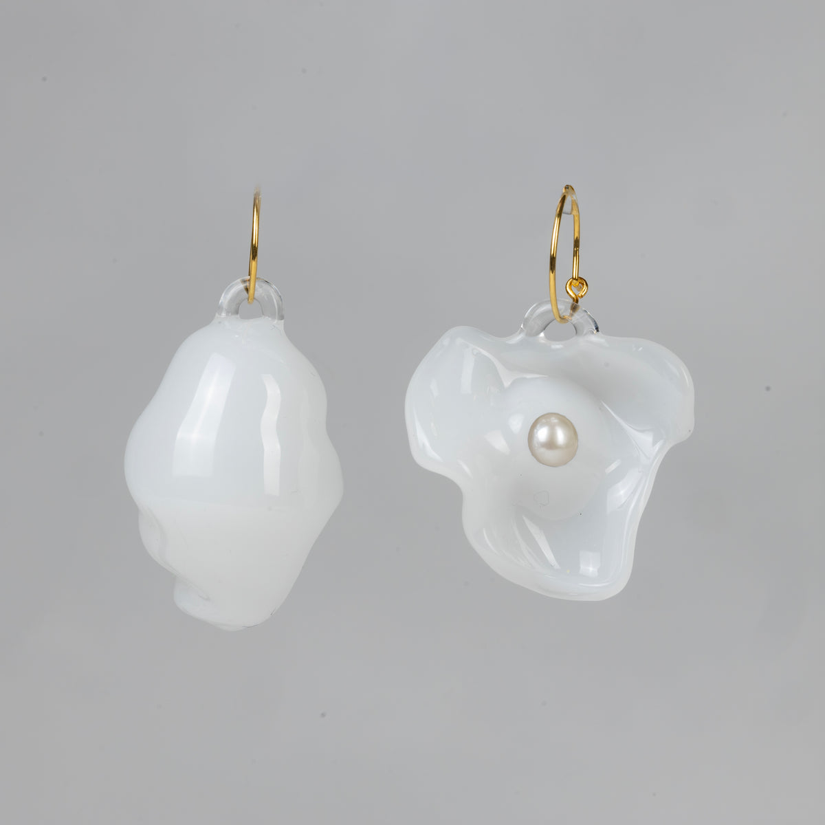 Bubble & Glass Bit Hoops