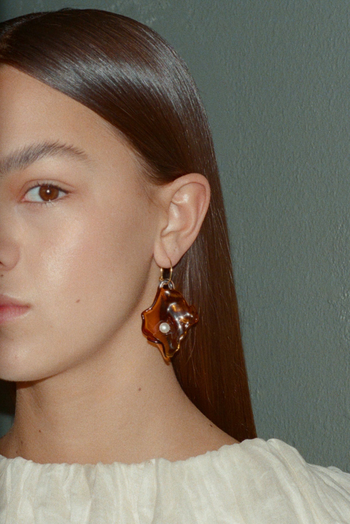 Bubble & Glass Bit Hoops