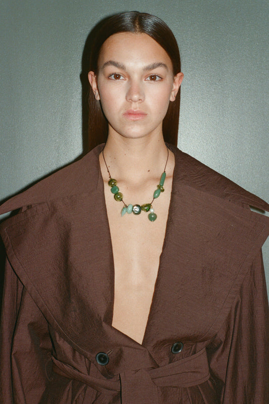 Multy Bubble Cord Necklace